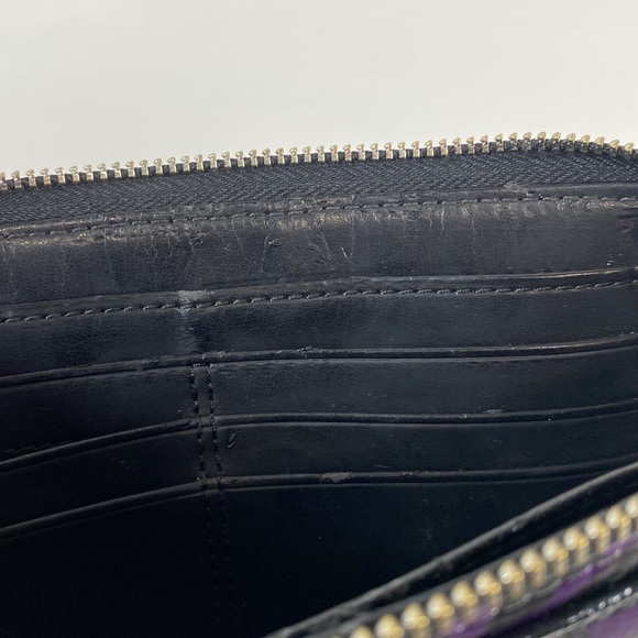 Coach poppy purple ocelot wallet wristlet - Picture 6 of 10